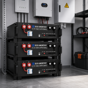 Rack-mounted lithium ironphosphate battery series